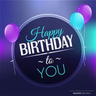 Birthday card in bright colors N2