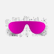 Drawing business formulas sunglasses N16