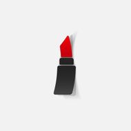 Realistic paper sticker lipstick N5