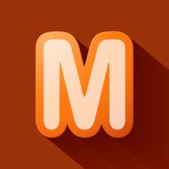 Volume icons alphabet M N4