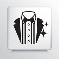 Square Icon With Tuxedo