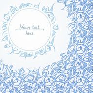 Greeting card with abstract design elements