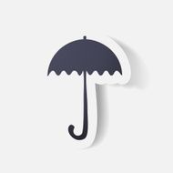 Paper clipped sticker umbrella N2