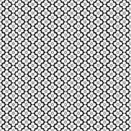 Black and white seamless texture of flowers