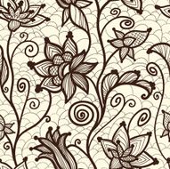 Flower lacy seamless background N2