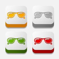 square button sunglasses N27