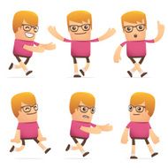 set of dude character in different poses N6