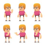 set of dude character in different poses N10