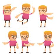 set of dude character in different poses N12