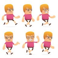 set of dude character in different poses N18