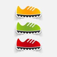 realistic design element sneakers N35