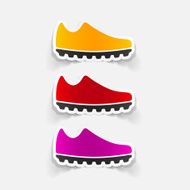 realistic design element sneakers N37