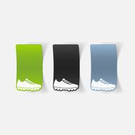 realistic design element sneakers N38