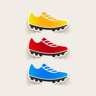 realistic design element sneakers N39
