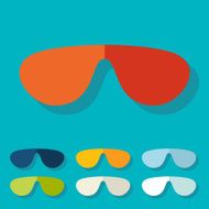Flat design sunglasses N8