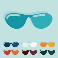 Flat design sunglasses N10