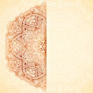 Ornate vintage wedding card vector template N2