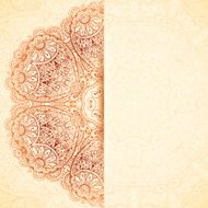 Ornate vintage wedding card vector template N3