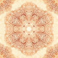 Ornate vintage seamless pattern in mehndi style N31