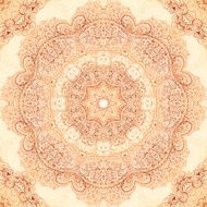 Ornate vintage seamless pattern in mehndi style N32