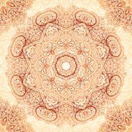 Ornate vintage seamless pattern in mehndi style N34