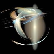 Digital Fractal on Black N175