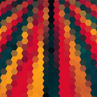 abstract colorful hexagon pattern background