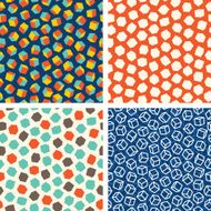 Abstract cubes seamless pattern