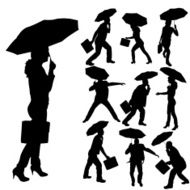 Vector Silhouette Of People N107