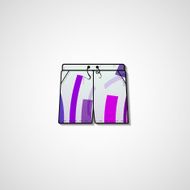 Abstract illustration on shorts N17