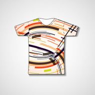 Abstract illustration on t-shirt N8