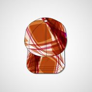Abstract illustration on peaked cap N17