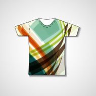 Abstract illustration on t-shirt N9