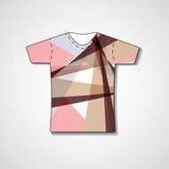 Abstract illustration on t-shirt N10