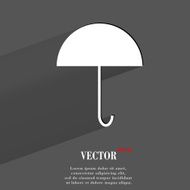 Umbrella icon flat modern design N2