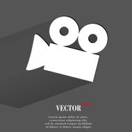 Video-camera icon flat modern design N2