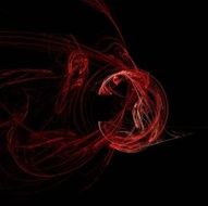 Digital Fractal on Black N377