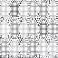 Abstract monochrome geometric seamless pattern