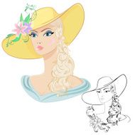 Woman in a hat