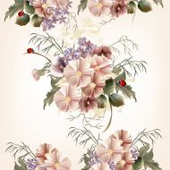 Floral seamless pattern with field flowers