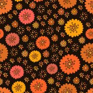 Seamless color decorative flower pattern N10