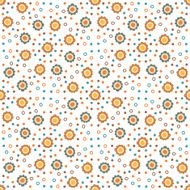 Seamless color decorative flower pattern N11