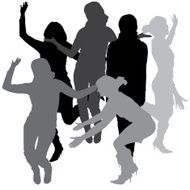 Vector silhouette of a woman N469