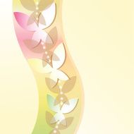 background with colorful butterflies
