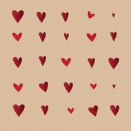 Seamless pattern with hearts Vector repeating texture