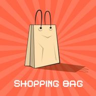 Paper Shopping Bag Vector Illustration