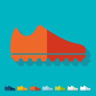 Flat design sneakers N13