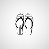 Abstract illustration on flip flops N19