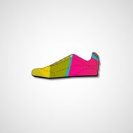 Abstract illustration on sneakers N18