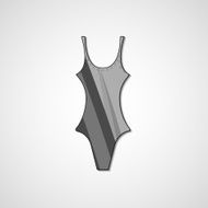 female swimsuit isolated N21